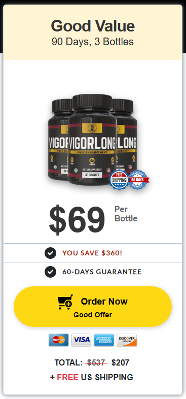 Buy VigorLong 3 Bottles